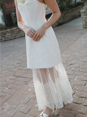 SIMKHAI Callan Bustier Midi Dress